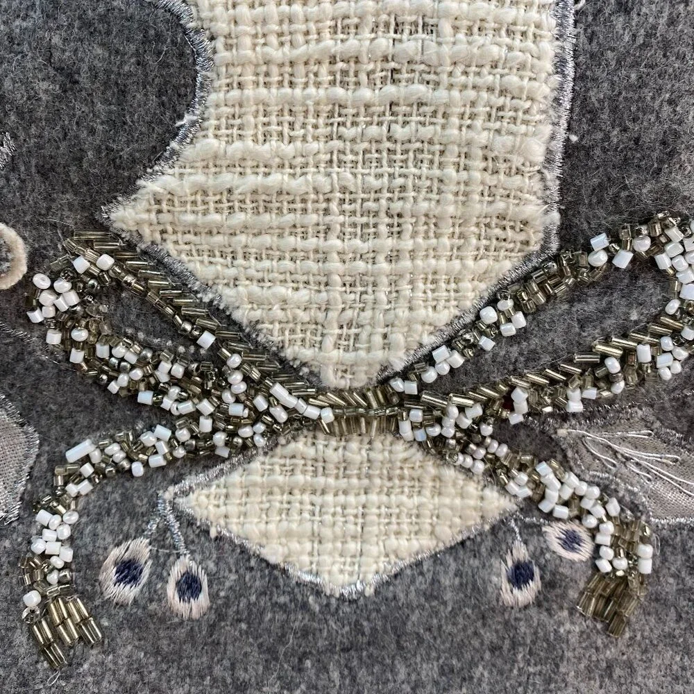 BUNDLE of 5 Holiday | Ridgefield Homes Deer Beaded Runner | 4 Pillow Covers